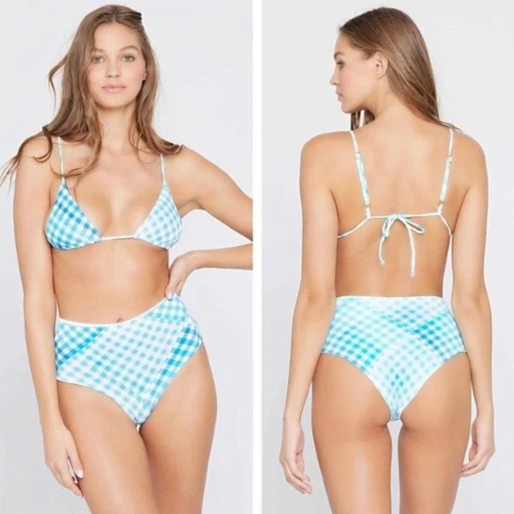 L*SPACE Brittany Blue bikini XS - Picture 2 of 4